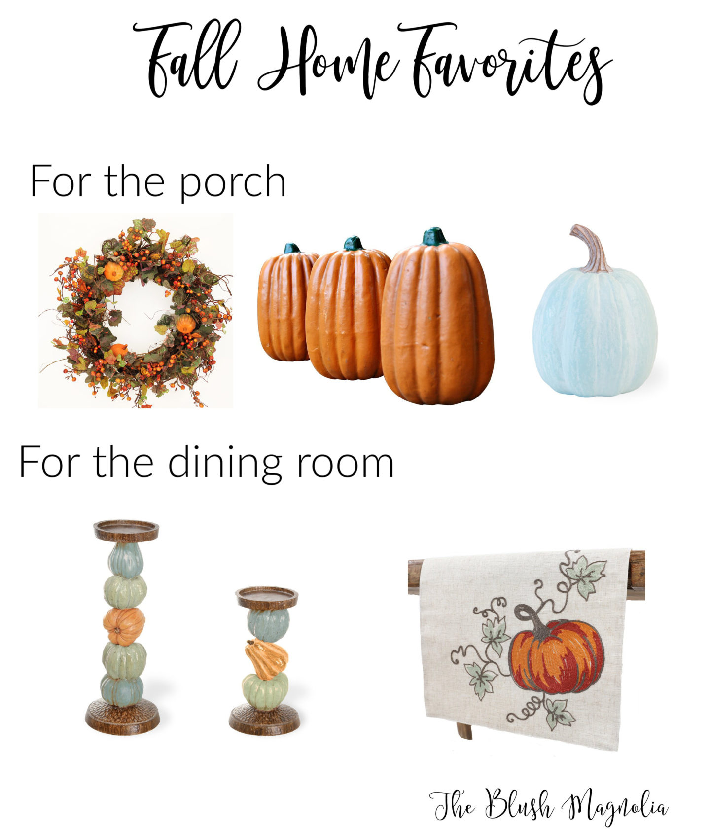 Fall home decor porch dining room