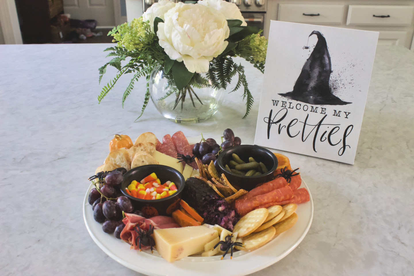 halloween cheeseboard appetizer platter