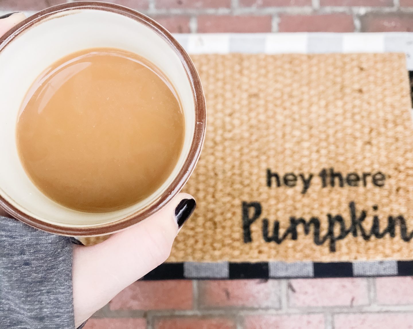 buffalo check porch rug amazon pumpkin