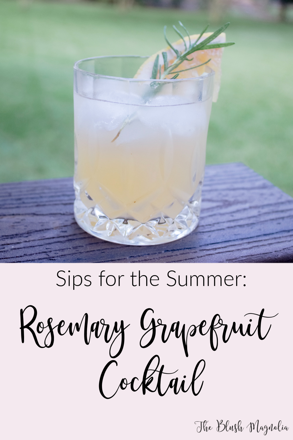 rosemary grapefruit summer cocktail